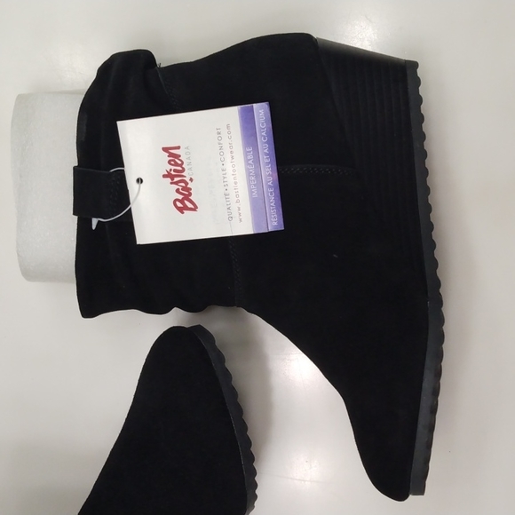 BASTIEN HENRI PIERRE CANADA AGATHA SUEDE BOOTIES 8 B - Picture 7 of 13